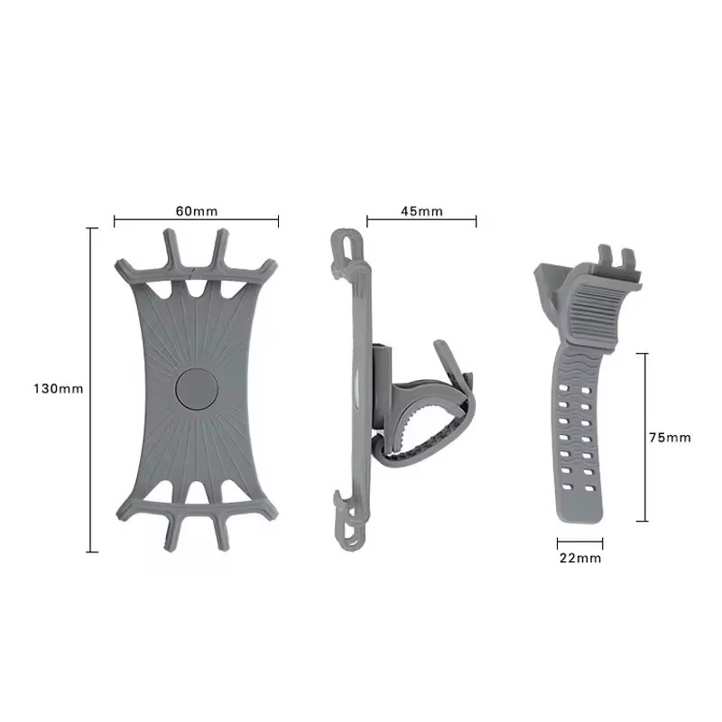 360 ° Afneembare telefoonhouder Universele telefoonhouder voor fiets, motorfiets, scootertelefoonhouder voor 4" tot 7" alle smartphones