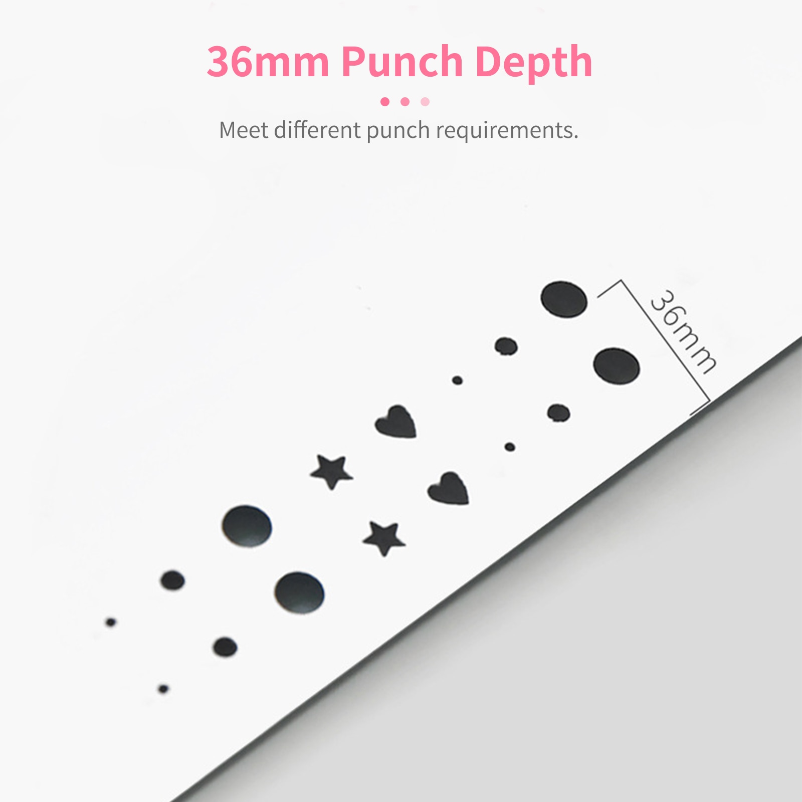 Tenwin Handheld Een-Perforator Enkele Perforator Heavy Duty 8 Vel Capaciteit Voor Bindmiddel Notebook Wenskaarten Plakboek