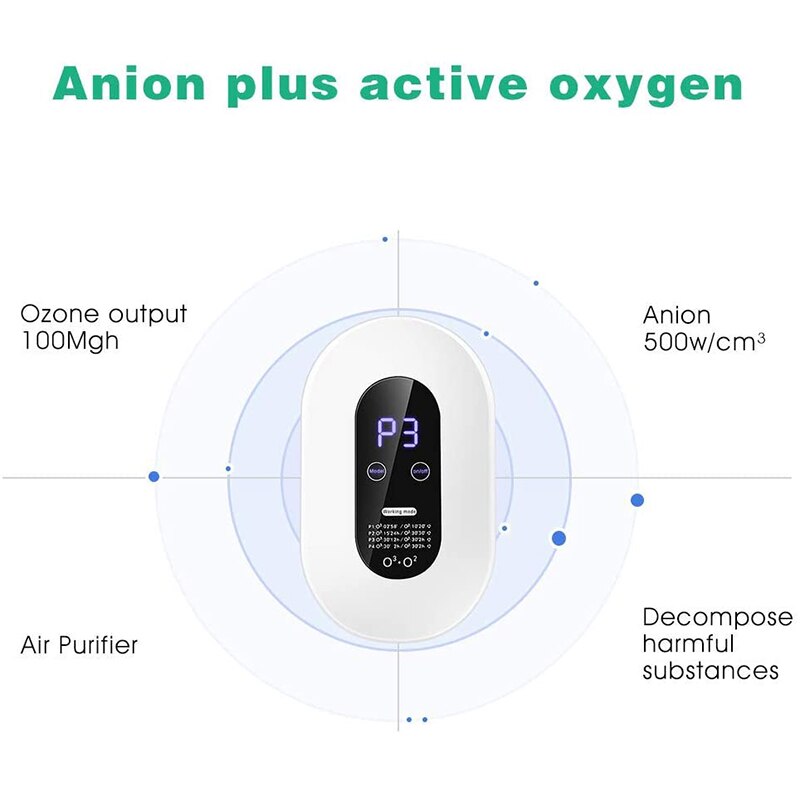 ozone generator 110V 220v Smart Formaldehyde Deaerator Air Purifier Ozone Machine Kitchen Toilet Toilet Deodorant Deodorizer