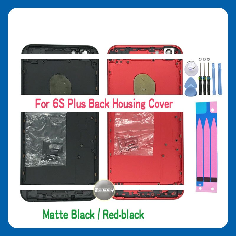 Achterklep voor iphone 6 6g 6s 6 plus 6s plus 6sp 6 plus achterbehuizing deksel achterdeur chassis middenframe +gereedschap