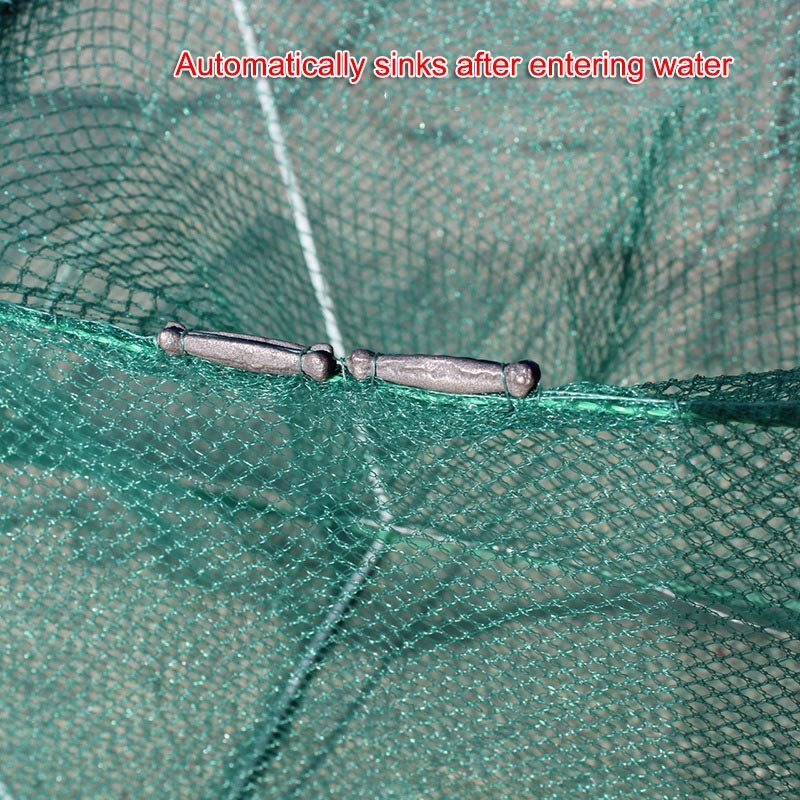 Shrimp Cage Fishing Net Catcher Trap Foldable Portable For Crab Crayfish Lobster DX88