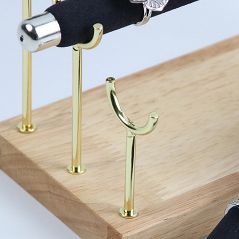 Houten Sieraden Display Standaard Ring Houder T-Bar Display Armbanden Enkelbanden Sieraden Display Stand Verpakking Sieraden Tool