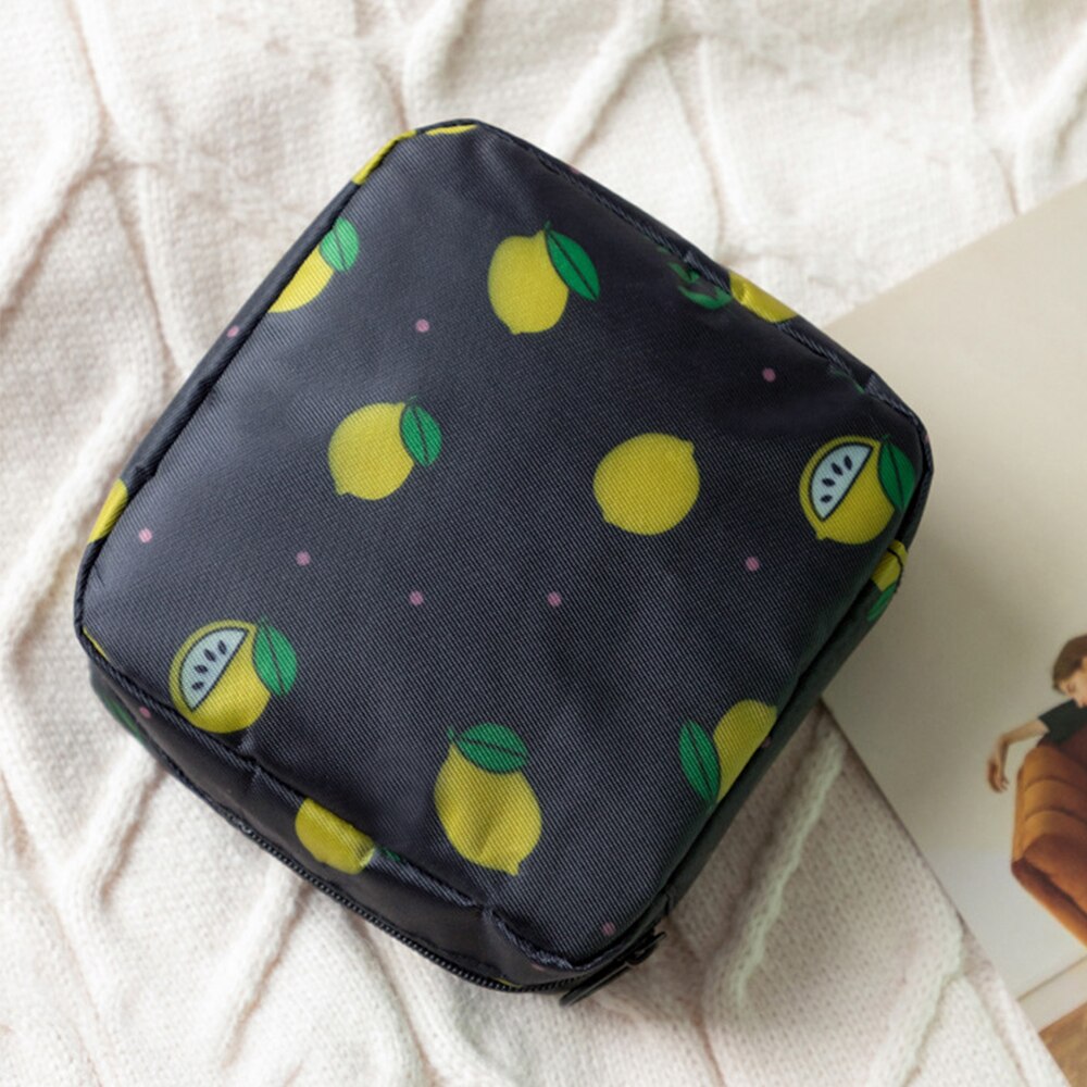 Portable Fabric Large Capacity Sanitary Towel Napkin Pad Tampon Purse Bag Organizer Pouch Girls Feminine Hygiene Pad Storage: A-6