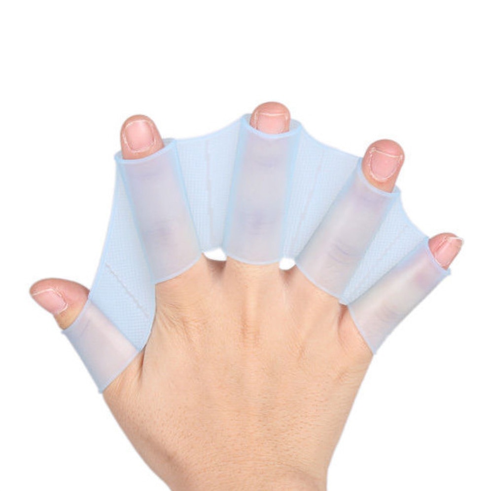 1 par simma handske simning handhandfenor simhud flipper silikon träning paddel dyk handske