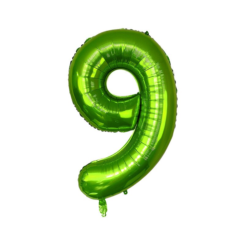 40 Inch Grote Folie Licht Fruit Groen Nummer 1 2 3 Ballonnen Anniversary Birthday Party Decoraties Kids Digit Globos Decor ballon