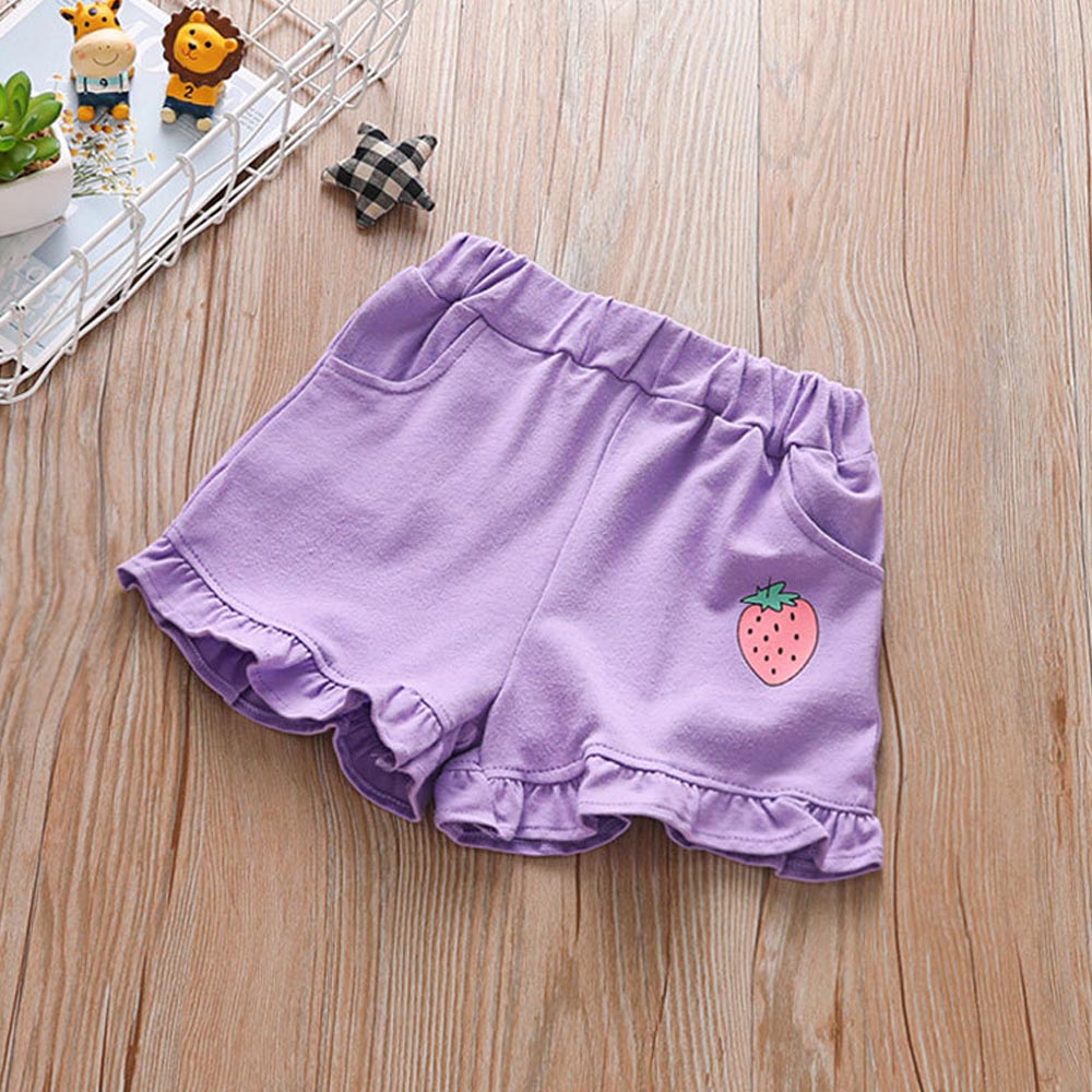V-TREE Short D'été Pour Filles Coton Enfants Pantalons Courts Shorts de Plage Vêtements De Sport Décontracté Enfants Vêtements Doux
