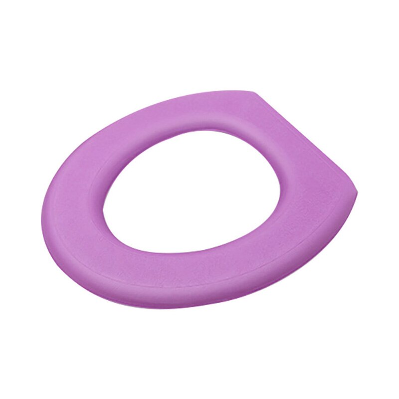 EVA toilet seat insulation waterproof toilet seat waterproof pad detachable toilet seat protective cover: Purple