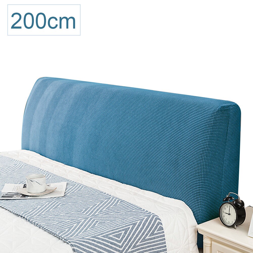 Nordisk stil elastisk solid stretch soveværelse indretning sengegavl betræk blødt ryglæn moderne støvtæt beskytter jacquard hotel hjem: B / 120cm