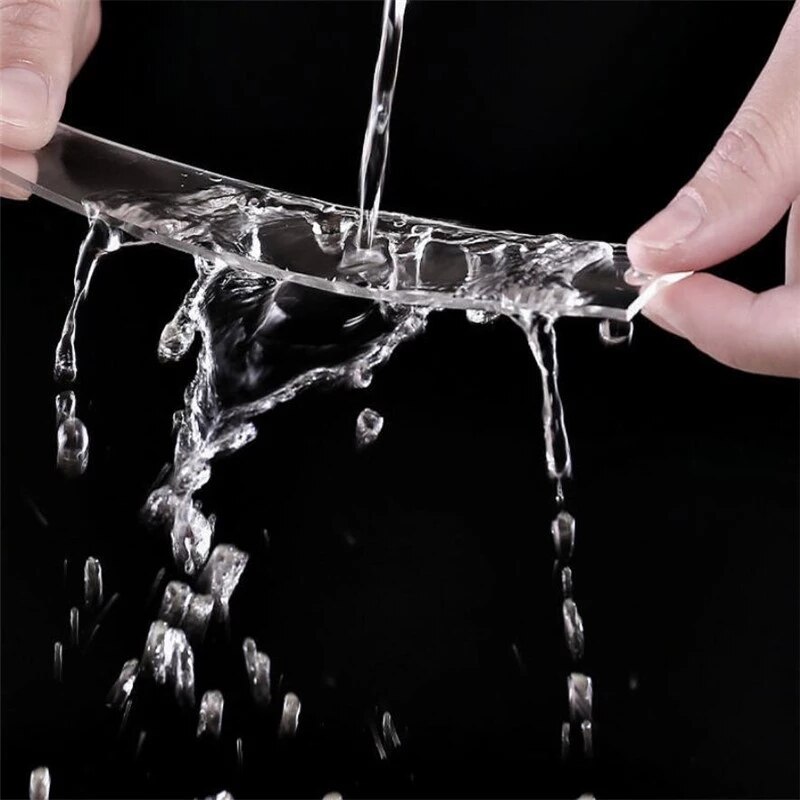 Herbruikbare Dubbelzijdig Zelfklevende Tape Nano Beweegbare Wasbare Krachtige Plakken Transparante Lijm Badkamer Auto Veelzijdig