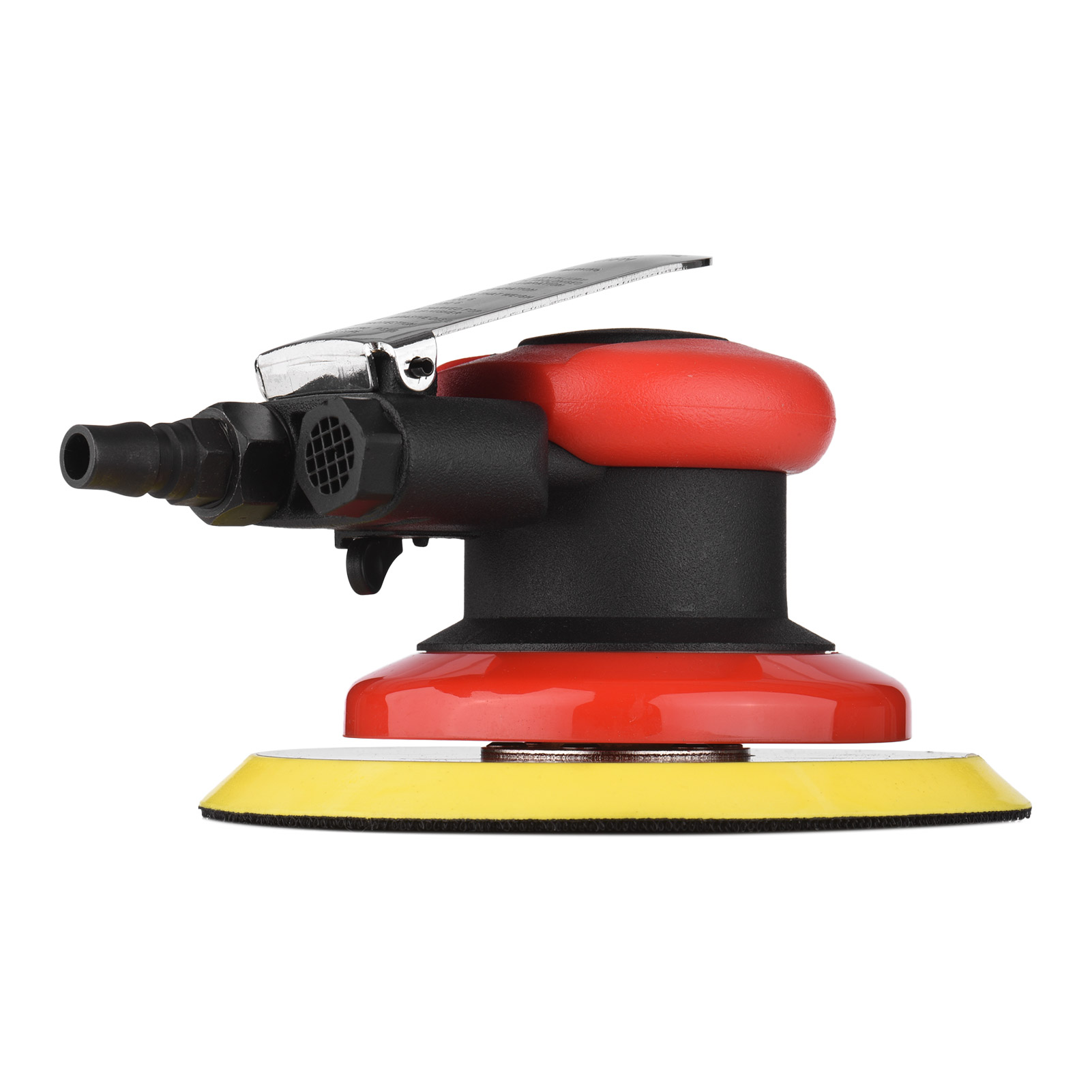 Pneumatic Sander Electric Sander Machine 6 Inch Polishing Sanding Waxing for Car Wall Wood Metal 10000RPM Red for Car Polishing