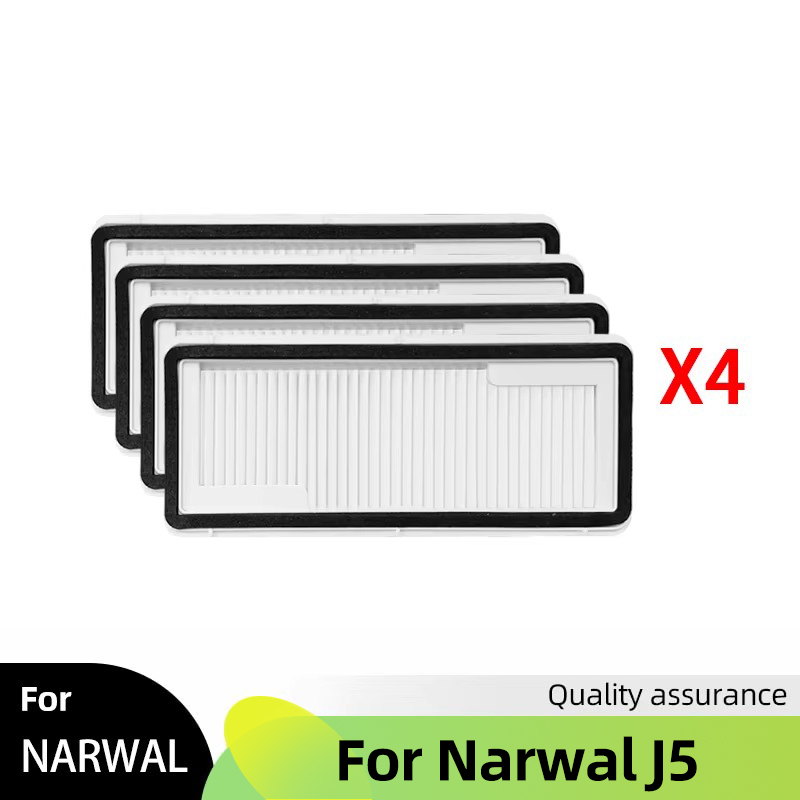 Fit For Narwal J5 Spare Parts Main Side Brush Cover Hepa Filter Mop Cloth Dust Bag Accessories Consumables: army green