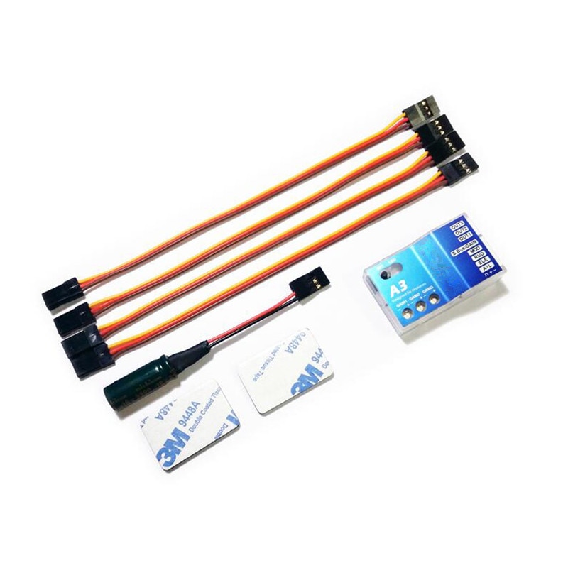 3 Axis Gyro A3 V2 Aeroplane Flight Controller Stabilizer for RC Airplane Fixed-wing Copter