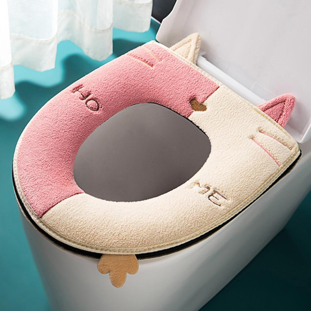 Niedlicher, Wärmer toilettenbezug mit griff, weich... – Grandado