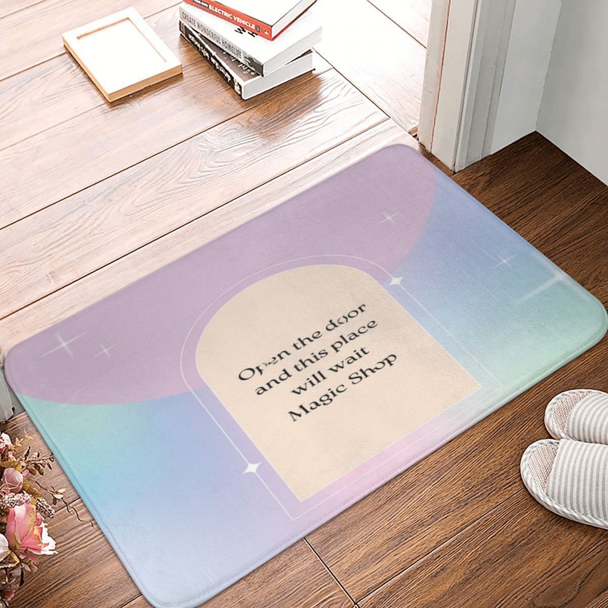 Magic Shop BTS-alfombra de decoración 3D, felpudo antideslizante para entrada, sala de estar, cocina, baño, balcón a prueba de agua y aceite: Best Selling 60x40cm