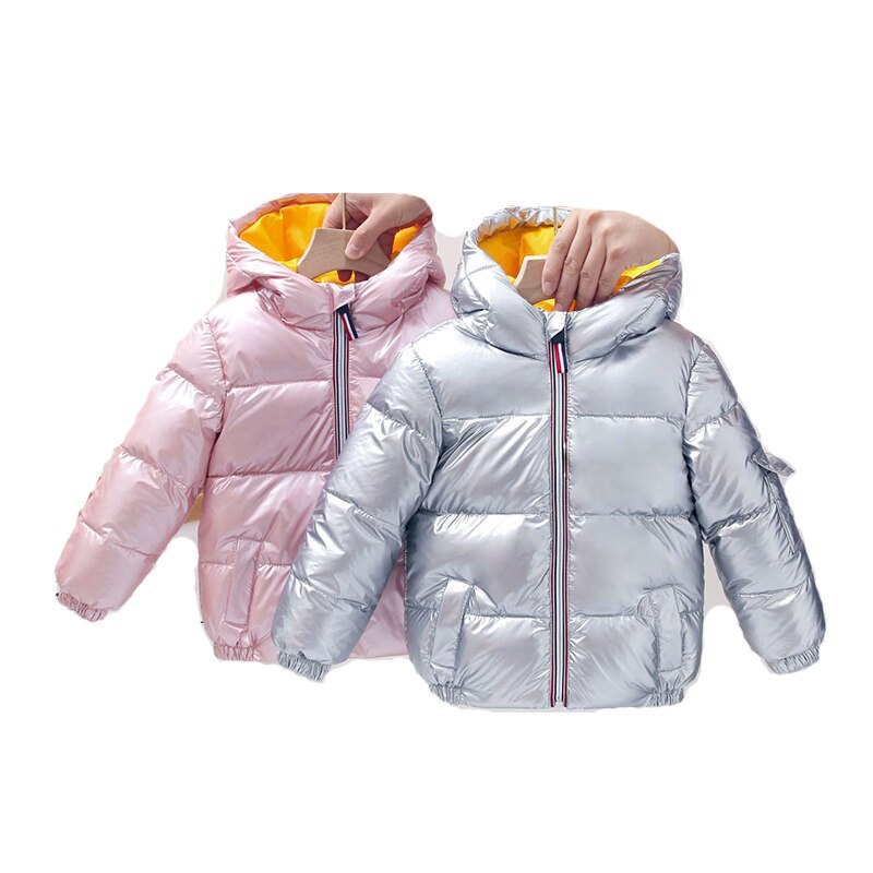 Chaquetas de plumón gruesas para niños y niñas, abrigos cálidos a la , prendas de vestir de 2 a 11 años, Otoño e Invierno