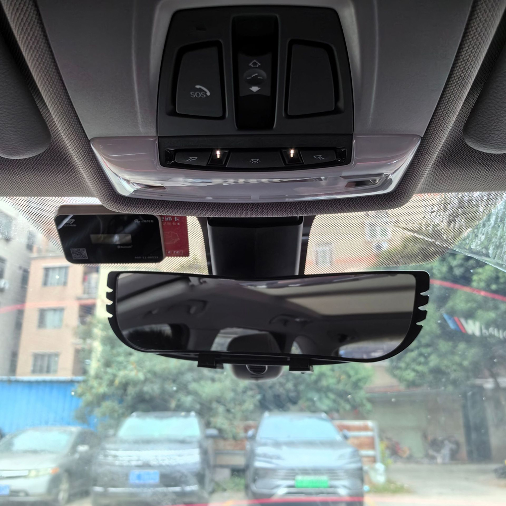 Buet bakspejl til blindvinkel vidvinkel hd-glas vidvinkelspejl ovalt formet indvendigt spejl til suv, varevogn, lastbil