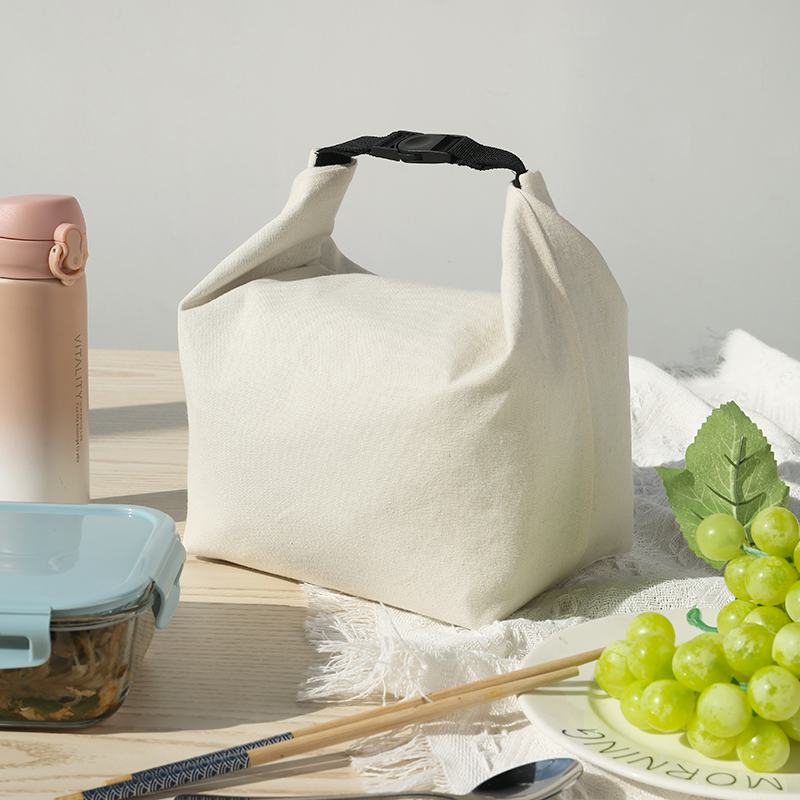 canvas Insulated Lunch Bag for student Lunch Tote Bags reusable Large Capacity Reusable Insulated bags for Work Picnic Travel