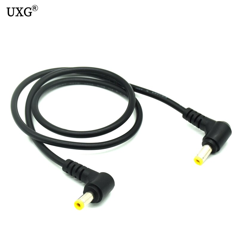 Haakse 90 graden adapter connector kabel dc stroomstekker 5.5 x 2.1mm 5.5 x 2.5mm naar mannelijke cctv mannelijke adapter connector kabel