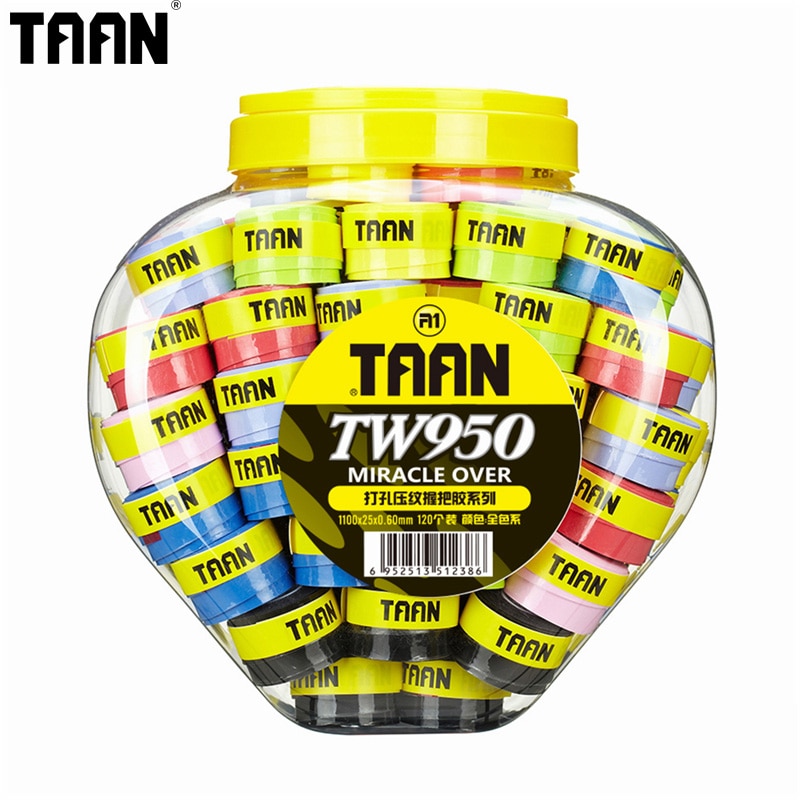 Taan merkki 60 kpl/erä sulkapallo overgrip korkea tahmeus 0.6mm tennis hikinauha sulkapallotarvikkeet  tw950