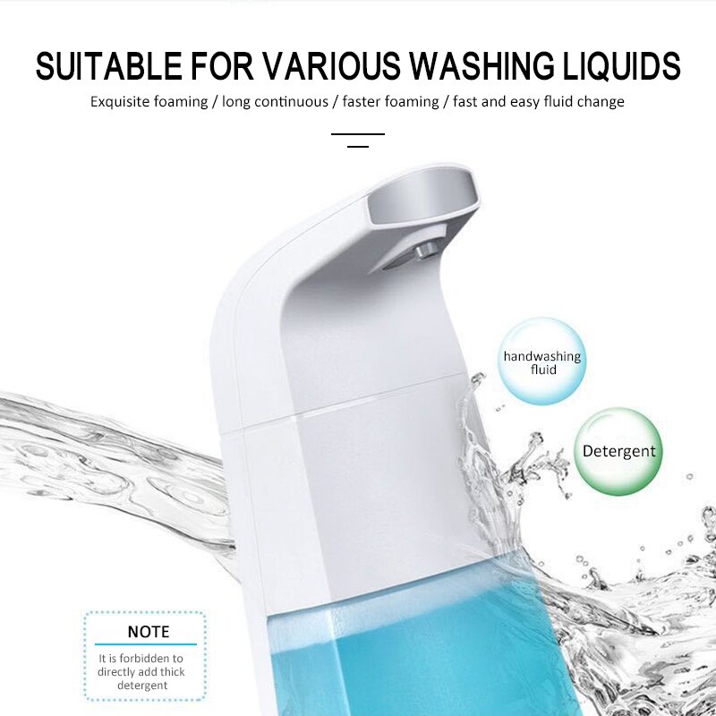 Touchless Badkamer Dispenser Smart Sensor Zeepdispenser Voor Keuken Hand Gratis Automatische Infrarood Zeepdispenser