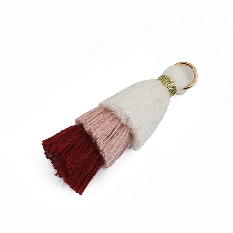Nieuwste 3 lagen polyester katoenen kwastjes bedels voor oorbellen ketting sieraden doe-het-zelf bevindingen maken rugzak decoratie