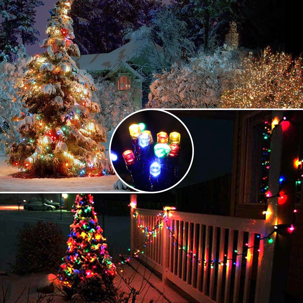 LED Solar String Lights 8 Mode Fairy Lights Outdoor Waterproof Christmas Garland Solar Power Lamp Garden Decoration D30