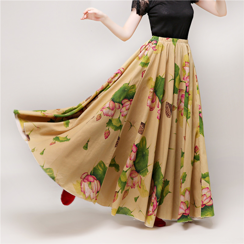 Flamenco Ballroom Dance Skirts Women's Standard Skirt Performance Dance Dress Belly Dance Skirt Flamenco Dress