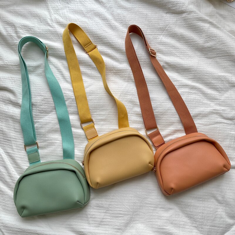 Jednokolorowe małe torebki damskie Hobos wysokiej jakości PU skóra miękka damska torba na ramię japonia kobieta torebka na telefon przekładana hurtowo