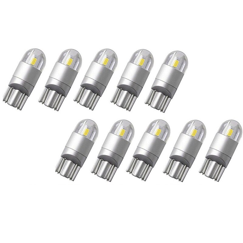 10x Super White T10 3030 2SMD LED HighPower Interior Light Bulb W5W 194 168 6W