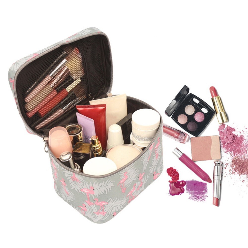 Portable Women Cosmetics Makeup Bag Large Capacity Toilet Travel Bag Organizer Boxes Zipper Bag Beauty Makeup Pouch Waterproof