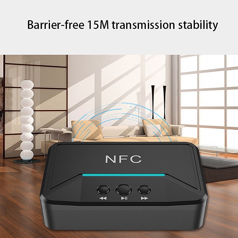 3.5mm Nfc Bluetooth o Receiver Adapter Wireless Bluetooth Dongle Stereo Receiver