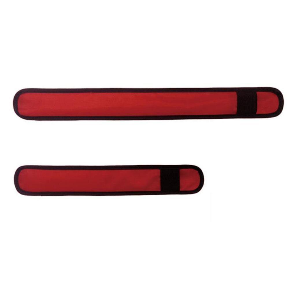 Verstelbare led-sportarm met lichtgevende armband voor nachtelijk hardlopen en dansen: Rood / S
