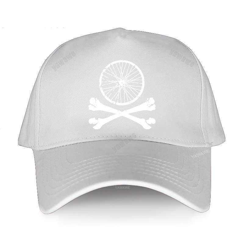 Women yawawe Baseball cap spring summer hats for men Mountain mtb Cycling skull Bicycle downhill bmx Adult cotton hat: white