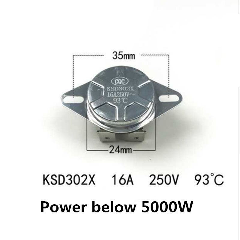 electric solar gas water heater temperature limiter 93 75 85 degrees 16A thermostat 250V manual reset temperature controller