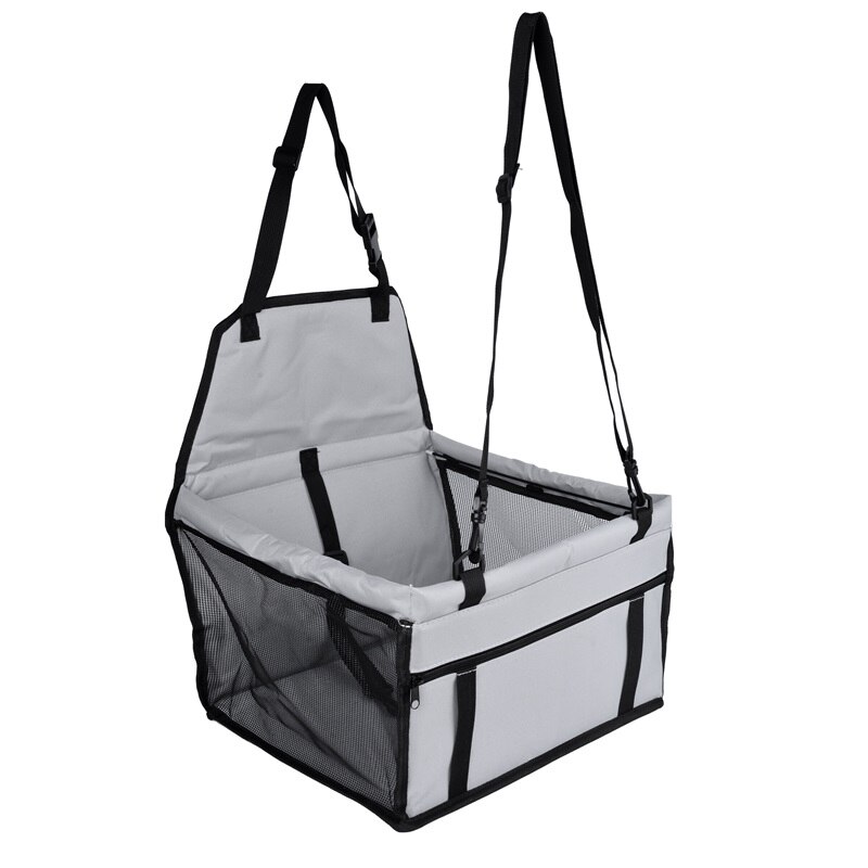 Auto Huisdieren Carrier Waterdichte Opvouwbare Hond Kat Seat Reistas Puppy Handtas Pad Mat Cover Veiligheid Mand: grey