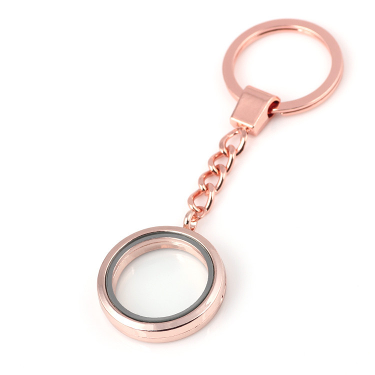 10Stck 30mm Runde Speicher Foto Relicario Schwimm Medaillon Anhänger Keychain Wohnzimmer Medaillon llavero Schlüsselring Schmuck Machen: Gelb