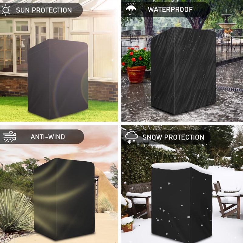 Waterdichte hoes voor tuinmeubilair, 210D Oxford-stof, robuuste vierkante hoes voor terrashangmat en kampeeruitrusting