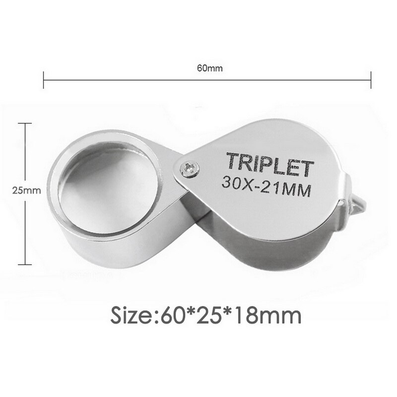 Mini-Pocket-Objektiv 30X 21mm Lupe Vergrößerungsglas Lupe SA 