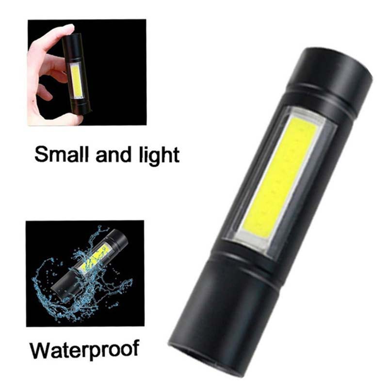 Outdoor Usb Rechargeable Osl+cob Led Flashlight Ultra Bright Torch Light 4 Modes Power Bank Torch Light Bulbs Shock Resistant