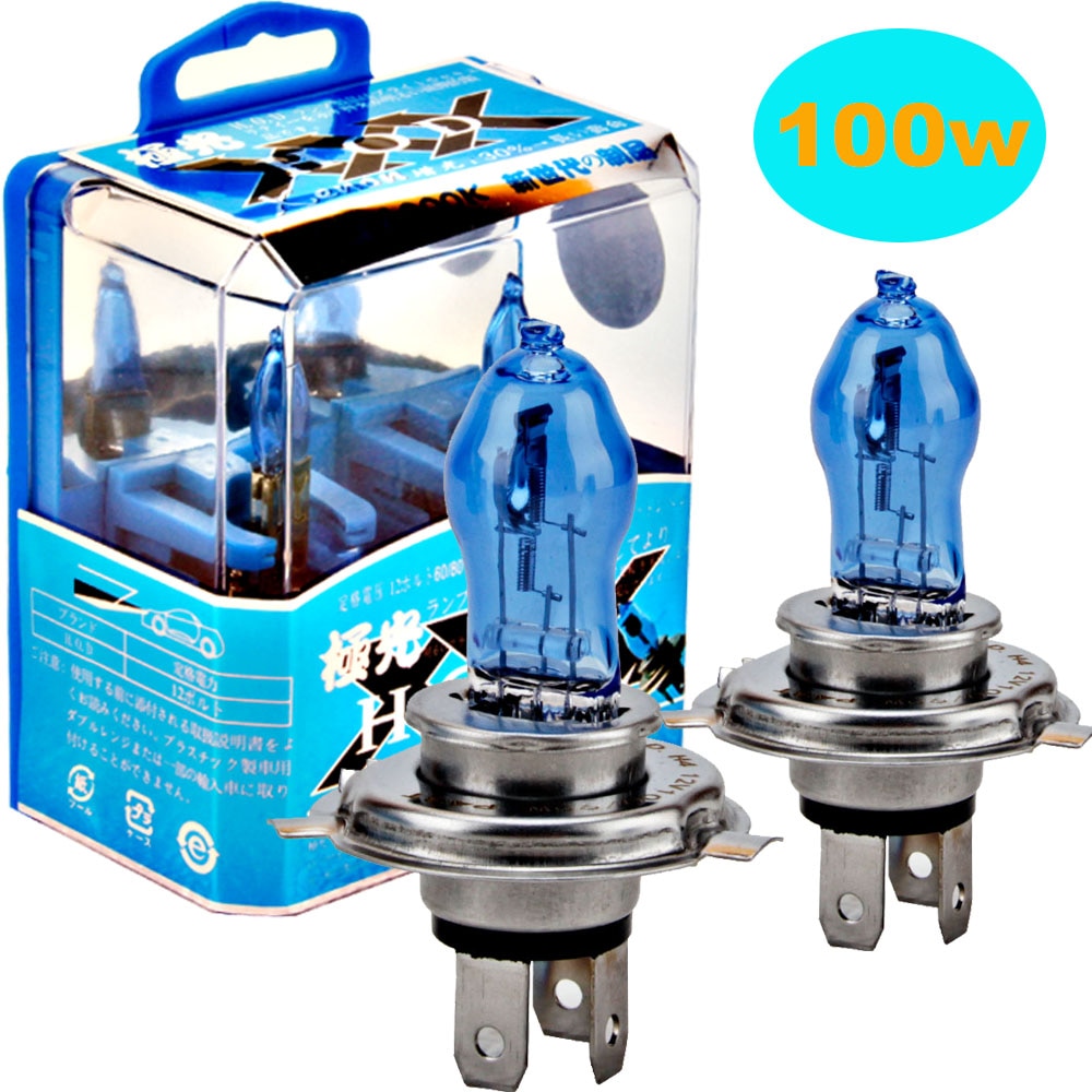 Phare de voiture H7 H4 H11 H1 H3, remplacement halogène auto HOD xenon 6000K, super blanc 100W, 9005 9006