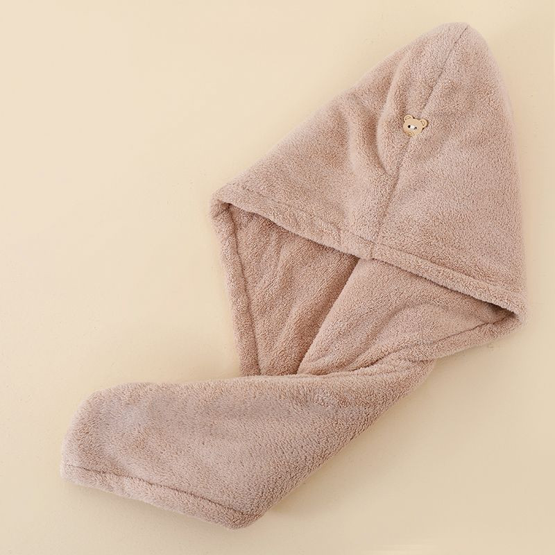 Toallas de microfibra de secado rápido para el cabello, accesorios de baño, gorro de lactancia con hebilla, toalla de Spa para Sauna, 10 piezas: Negro / 1 unid