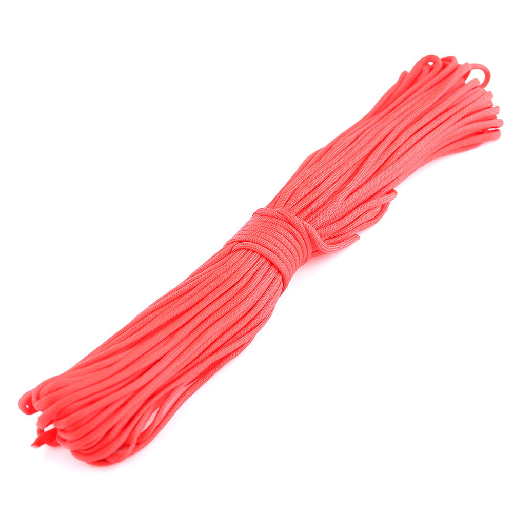 Cuerda de paracaídas 5 15 M 7 núcleos 550 4mm Paracord accesorios de Camping cordón de supervivencia accesorios de tienda de senderismo cuerda de pulsera DIY: Negro / 31 m