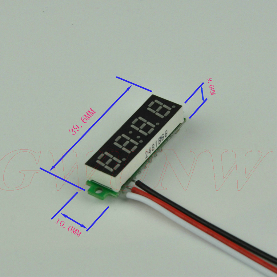GWUNW BY428V 0.28 inch 4 bit Micro voltmeter DC 0-99.99V(100V) Voltage Tester Meter