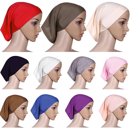 Pañuelo islámico musulmán para la cabeza para mujer, cubierta de algodón, Hijab, 943W,