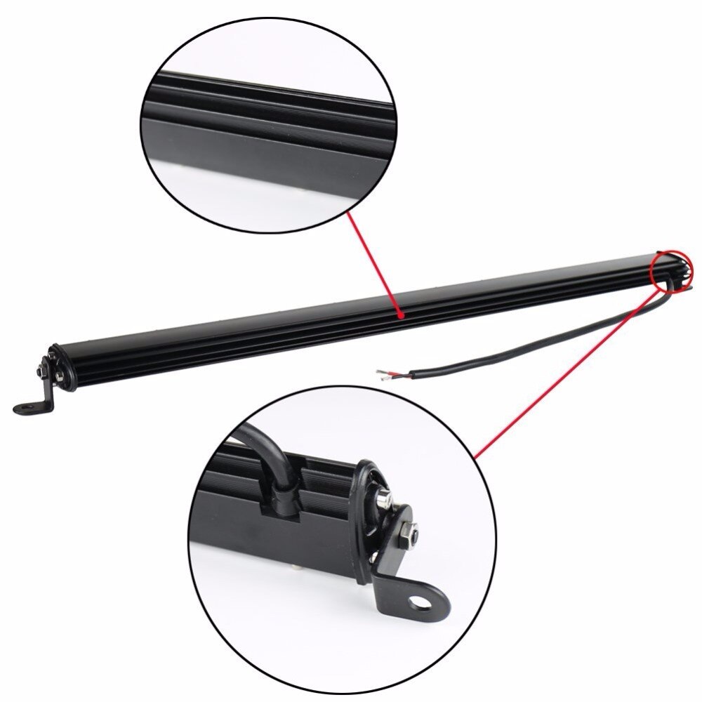 Slanke 25Inch 120W Led Licht Bar Combo Balken Enkele Rij Auto Werk Licht voor Jeep ATV 4WD Tractor off-Road 12V 24V Led Bar