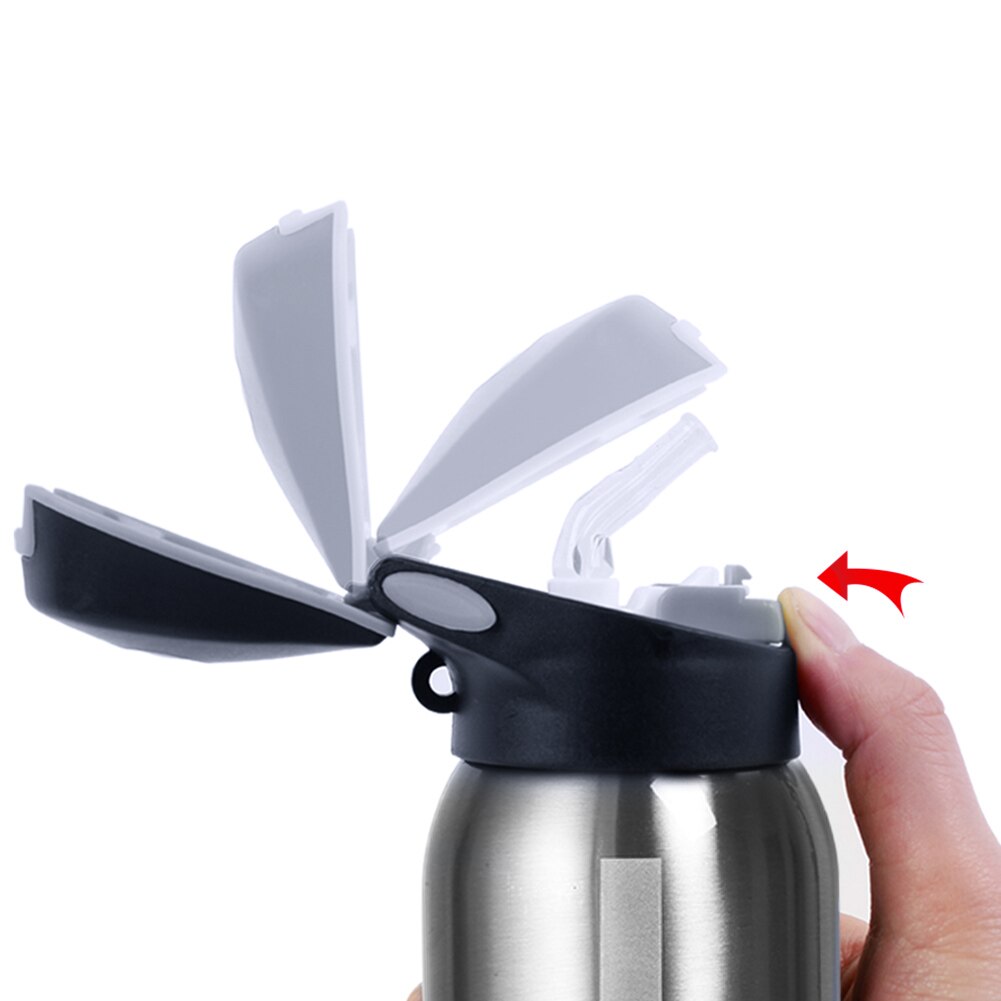 500ML Stainless Steel Bike Water Bottle Outdoor Mountain Bike Riding Bicycle Kettle Sports Warm Cold Insulation Drink Bottle