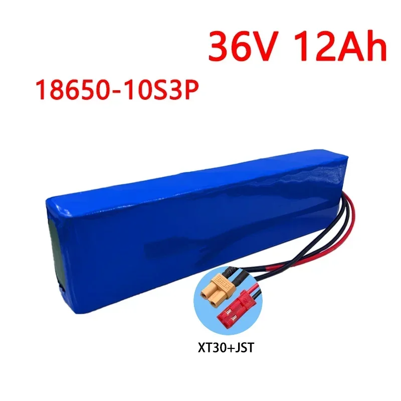 36V Battery 12Ah 18650 lithium battery pack 10S3P 12000mAh Same port 42V Electric Scooter M365 ebike Power Battery with BMS: PURPLE