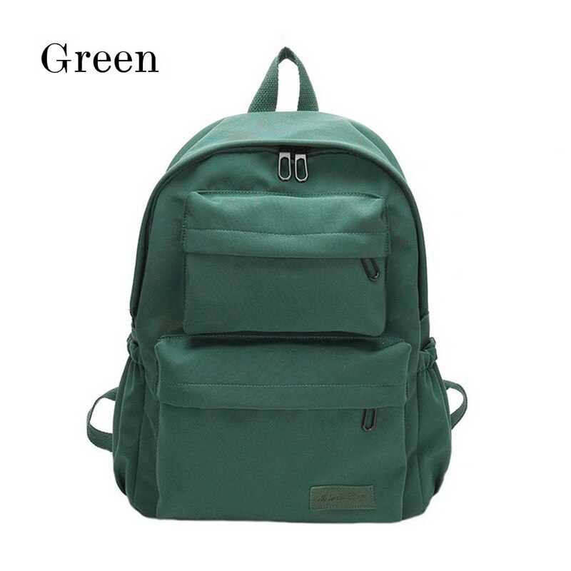 5 Stks/set Schooltas Voor Tiener Effen Rugzak Schooltas Vrouwen Student Zak Kant Boog Bundel Rugzak
