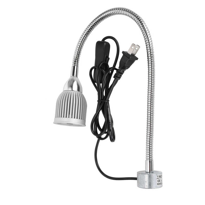 Led Werklamp Met Magnetische Base Zwanenhals Lamp Voor Cnc Machine Auto Reparatie Ons 110-220V