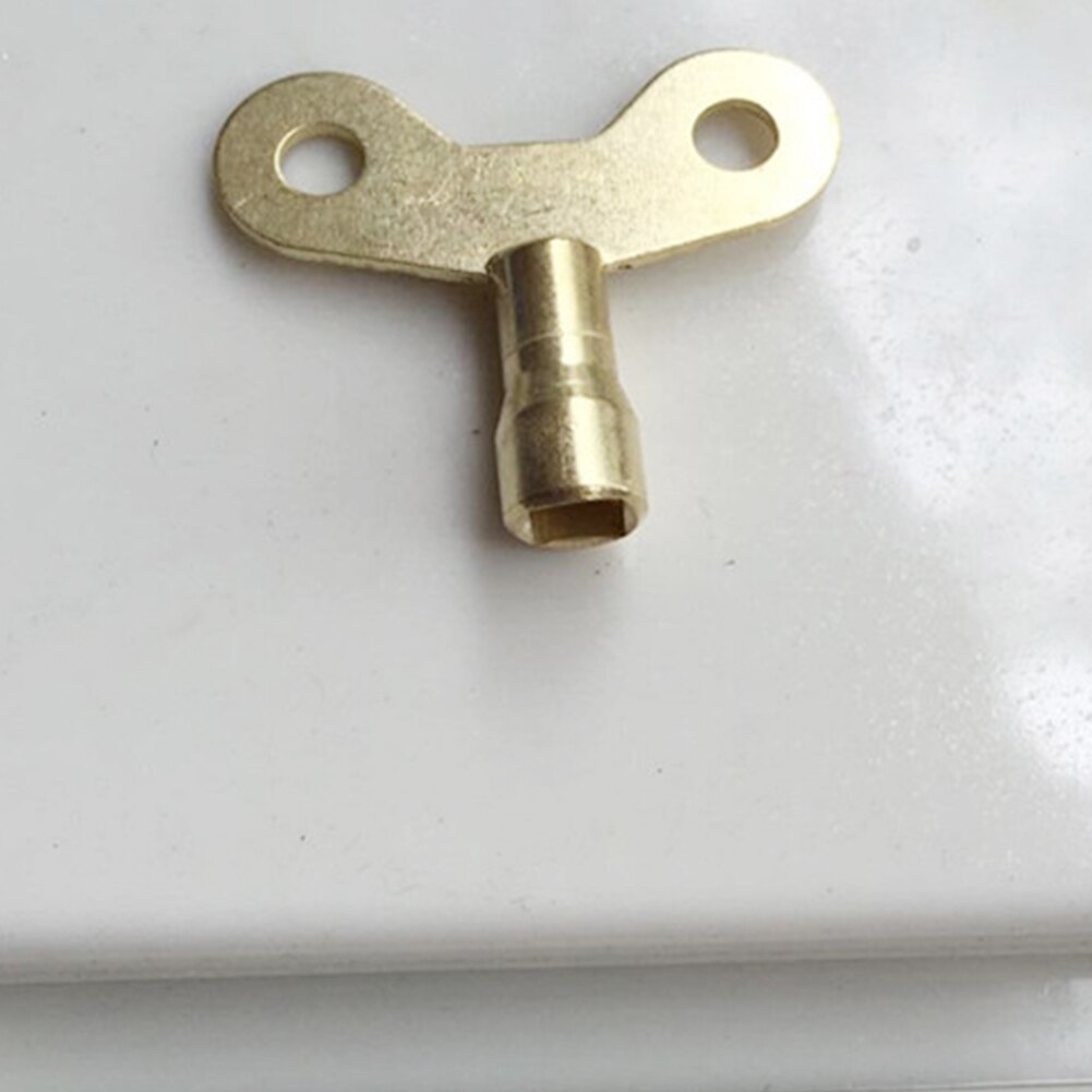 2PCS Water Tap Plumbing Hole Bleed Special Lock Radiator Brass Key Faucet Square Socket #0129